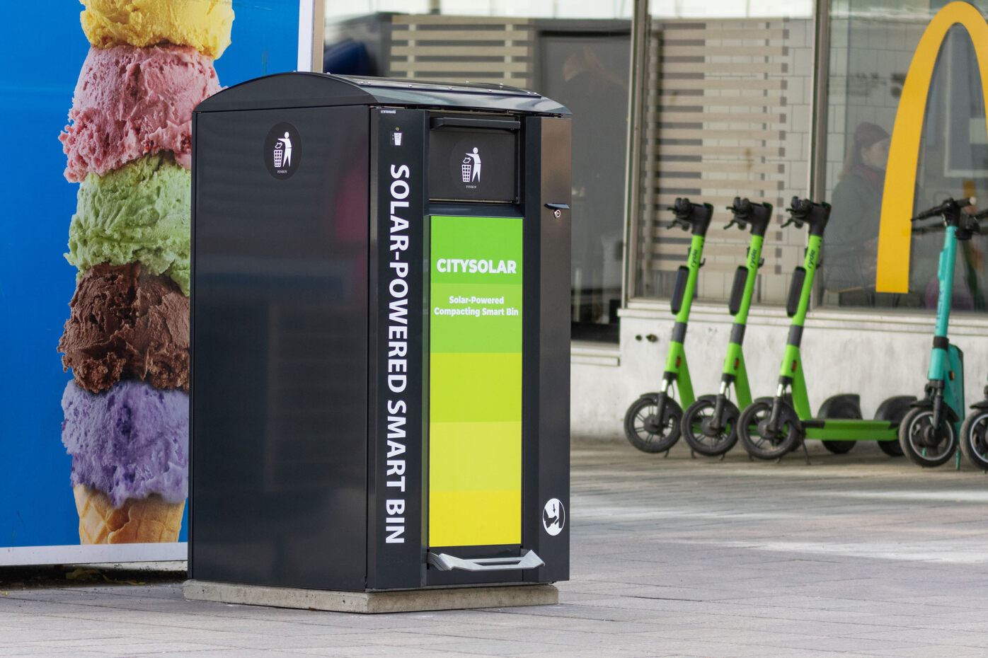 Kompres jo Atkritumu Tvertne CitySolar STRAK Vide kompres-jo-atkritumu-tvertne-citysolar-strak-vide