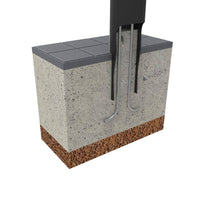 Norobežojošais stabiņš HOSPITALET EMBEDDED BASE