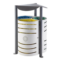 Atkritumu tvertne Sun Triple Round