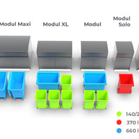 Atkritumu konteineru nojume Finbin Modul