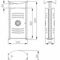 Atkritumu tvertne Sun Oval